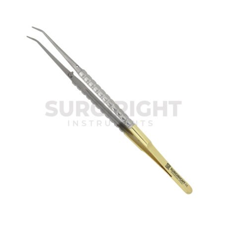 Diamond Dusted Forceps 18cm Curved - Surgi Right