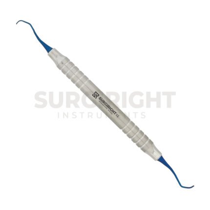 Gracey-curette-13-14-Titanium-blue-coated-surgi right