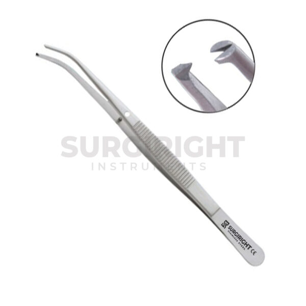 Semken Tissue Forceps Taylor 12cm Curved - Surgi Right