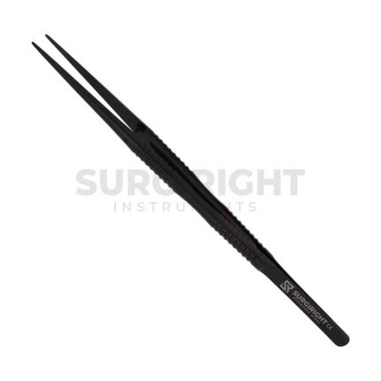 Surgical Tweezers TIT Black TC 18cm -Surgi Right